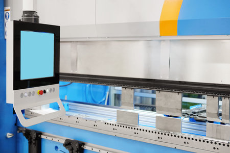 The image of a lathe