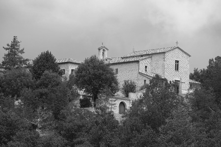 Urbania, Italy - August, 1, 2016: Catholic cathedral in Urbania, Italyのeditorial素材
