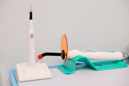 IR dental equipment for filling material hardenの写真素材