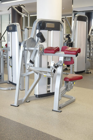 Interior of a modern fitness hall