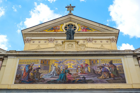 ROME, ITALY - AUGUST, 7, 2016: San Joachim church in Rome, Italyのeditorial素材