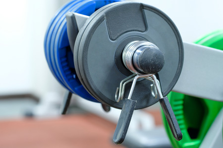 The image of dumbbells in a fitness hallの写真素材