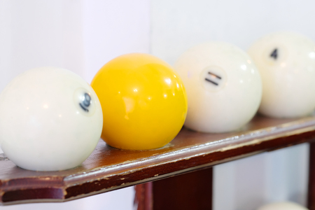 Set of a billiard balsの写真素材