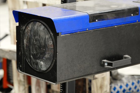 Device for car headlight diagnostic の写真素材
