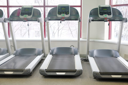 image of treadmills in a fitness hall