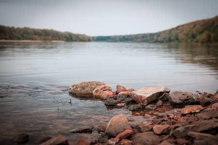 Landscape with the image of river side