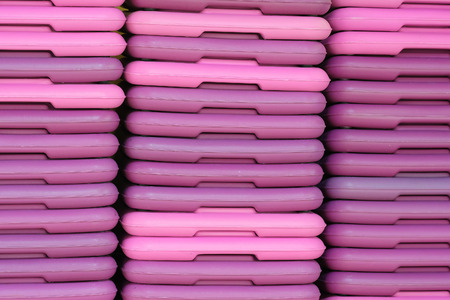 Fitness equipment in a fitness hallの写真素材