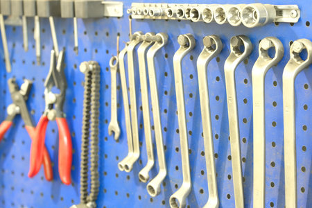 set of previously used wrenches