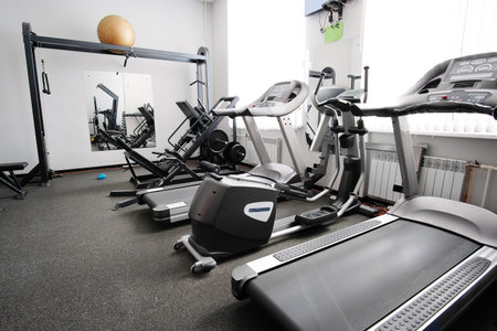 Interior of a fitness hall