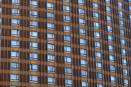 Background with the image of close up office building facade
