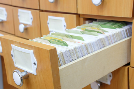 The image of library catalogの写真素材