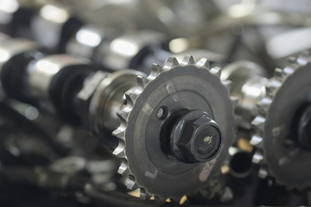Close up camshaftの写真素材