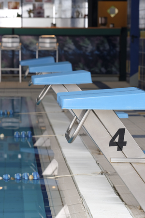 Interior of a swimming poolの写真素材