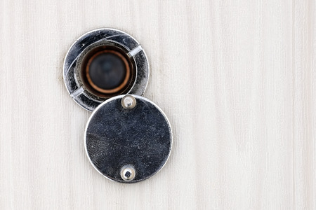 The image of door with judas windowの写真素材