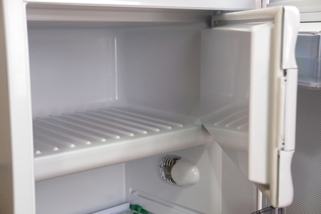 Open refrigerator close upの写真素材