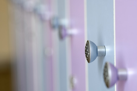 Boxes in a locker roomの写真素材