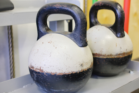 Close up fitness wightsの写真素材