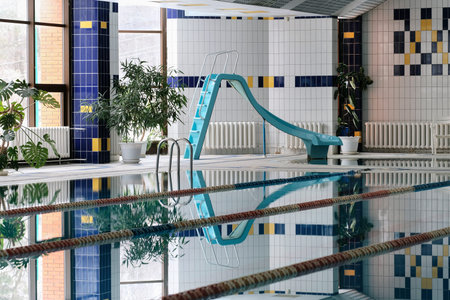 Interior of a swimming pool