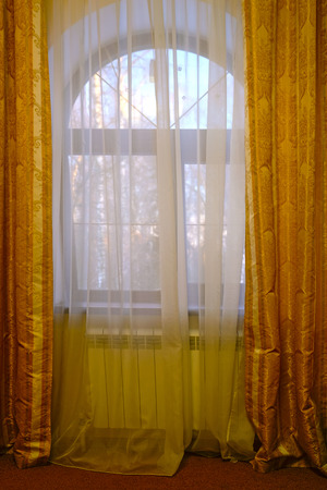 window
window behind the curtainの写真素材