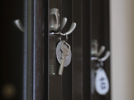 Key on a hangerの写真素材