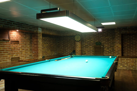 Interior of a billiard hall