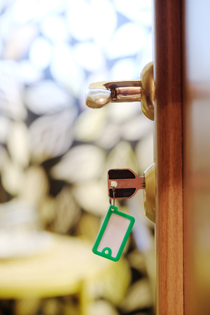 Lock with a keyの写真素材