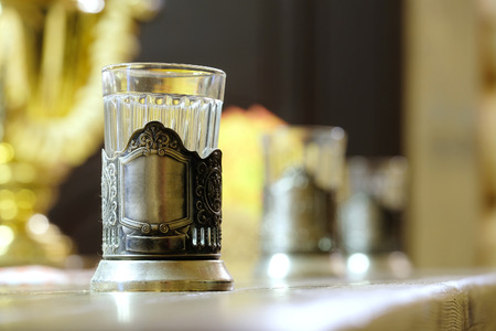 glass-holder close upの写真素材