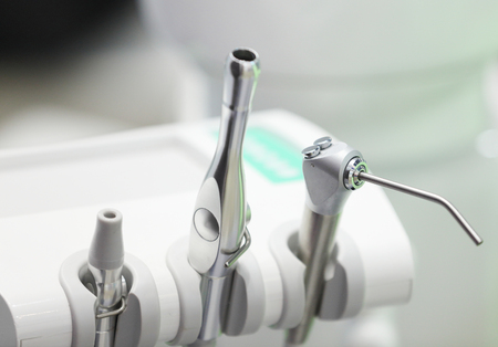 Set of dental equipment close upの写真素材