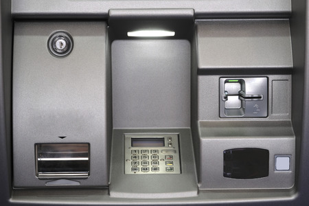 The image of a cash machine close upの写真素材
