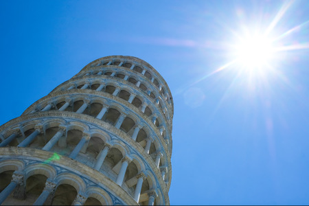 Pisa, Italy - June, 15, 2017: falling tower in Pisa, Italyの写真素材
