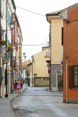 Street in Adria, Italyの写真素材