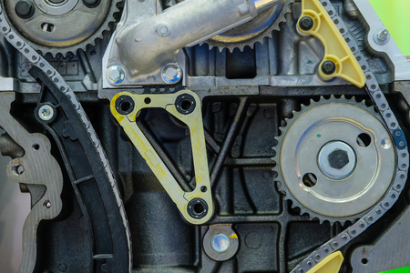 Car valve train close upの写真素材