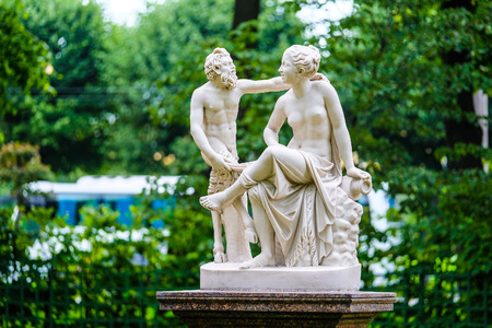 Sankt-Peterburg, Russia - August, 19, 2017: Letniy sad (Summer Garden) in Sankt-peterburgのeditorial素材