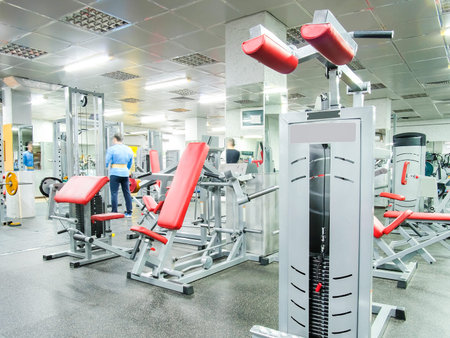 Interior of a fitness hall