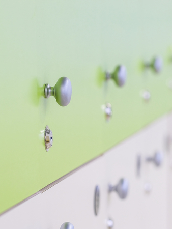 Box of a locker room in fitness clubの写真素材