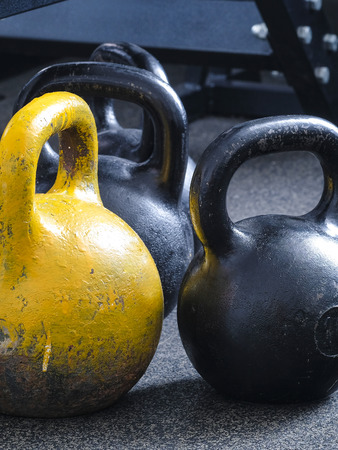 Wights in a fitness hallの写真素材