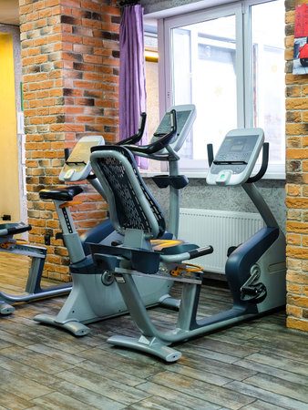 Interior of a fitness hall