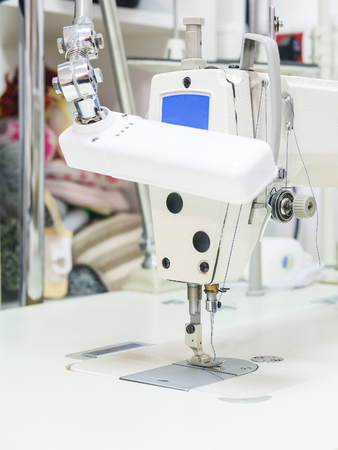 Equipment of a sewing woking shopの写真素材