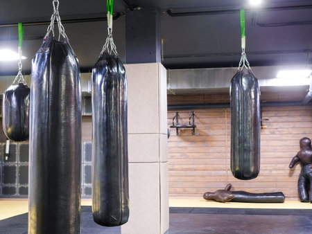 Interior of a boxing hall