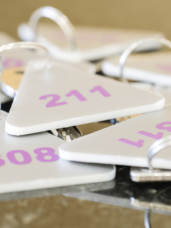 Bunch of keys from roomsの写真素材