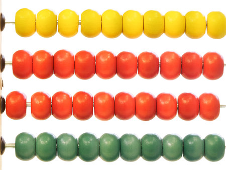 The image of wooden abacus