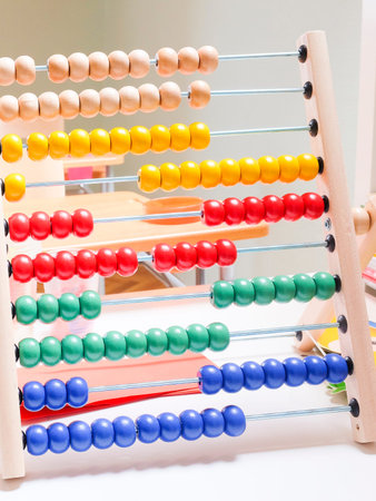The image of wooden abacus