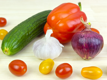 Different vegetables close upの写真素材