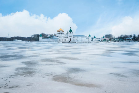 Kostroma, Russia - January, 5, 2017: Ipatievsky monastery in Kostroma, Russia in winterのeditorial素材
