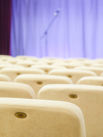 Interior of cinema or theatre hallの写真素材