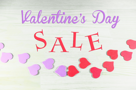 Background with the image of heartsの写真素材