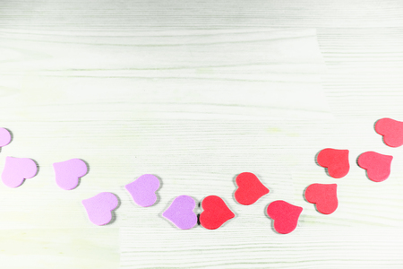 Background with the image of heartsの写真素材