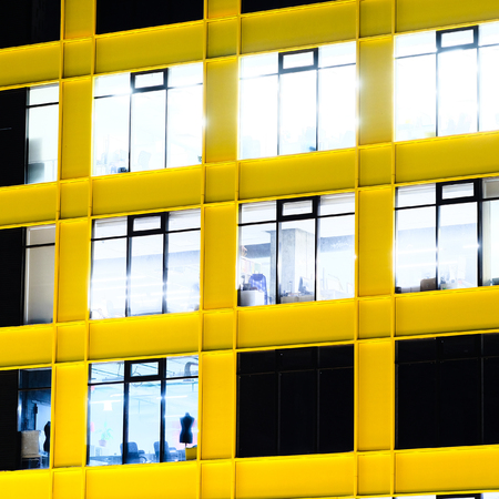 office building in Moscow, Russiaの写真素材