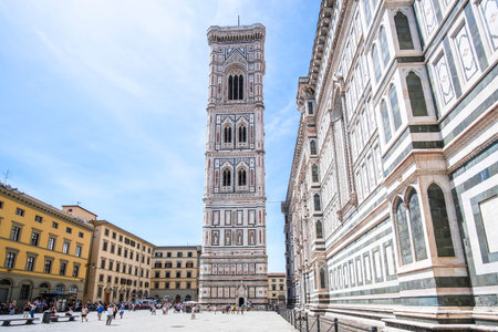 Florence, Italy - June, 4, 2018: Cathedral of Santa Maria del Fiore in Florence