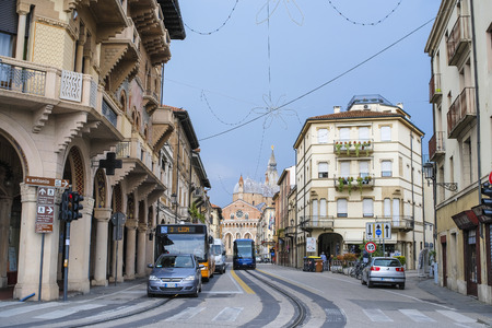 Padova, Italy - june, 6, 2018: Street in a center of Padovaのeditorial素材
